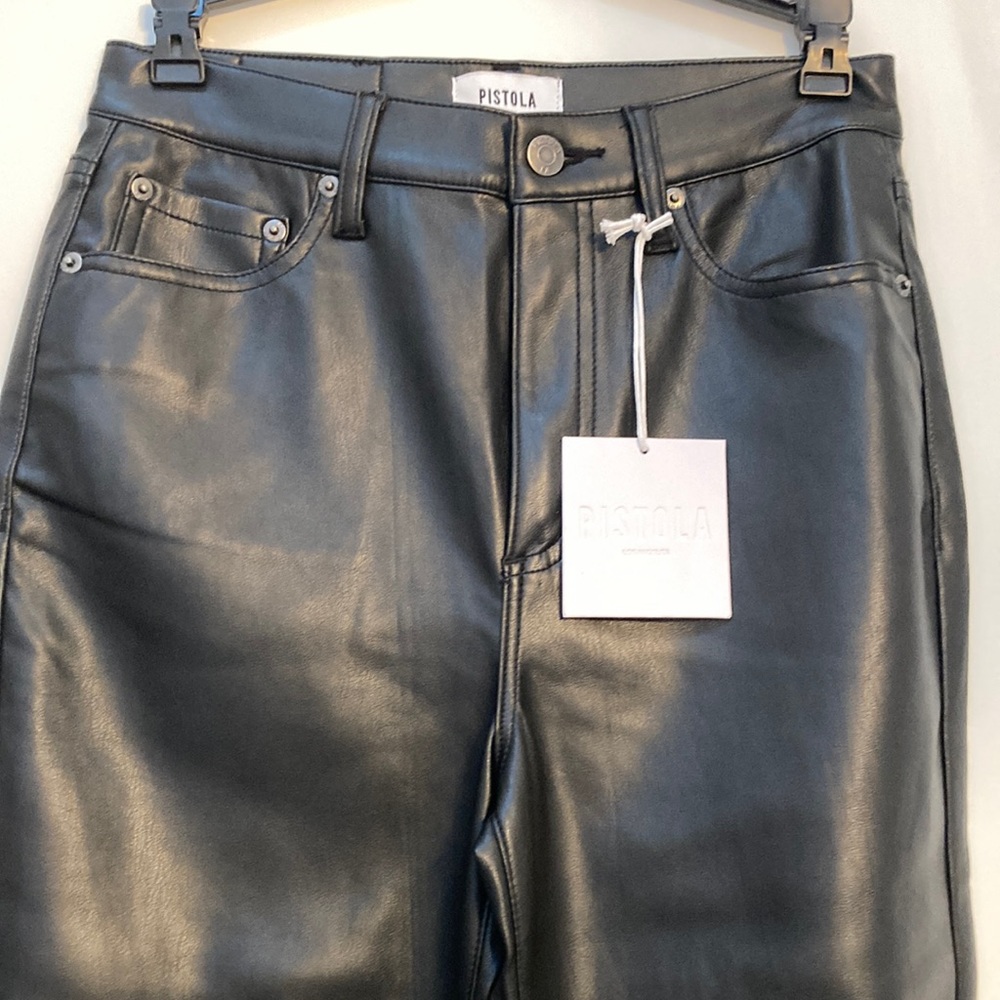 Pistols Faux Leather Pants